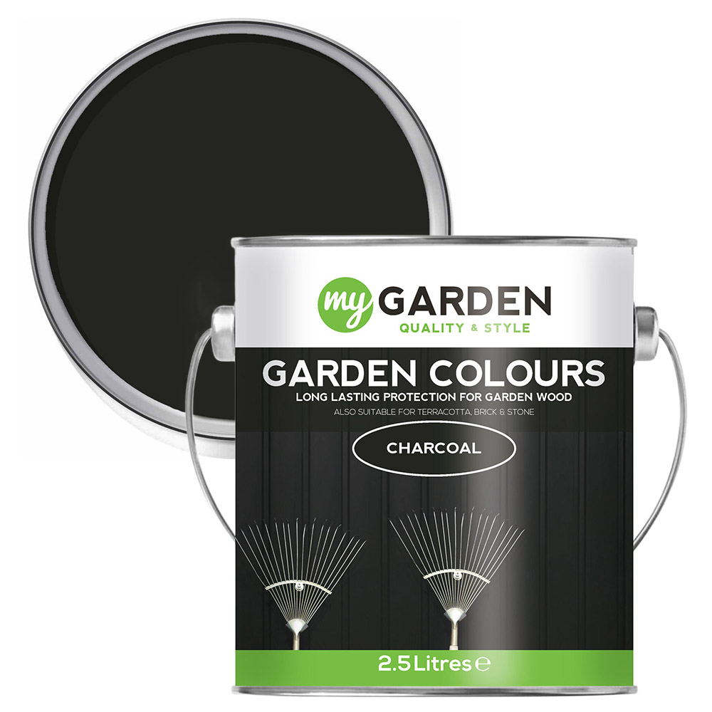 My Garden Colours Multi Surface Charcoal Paint 2.5L Image 1