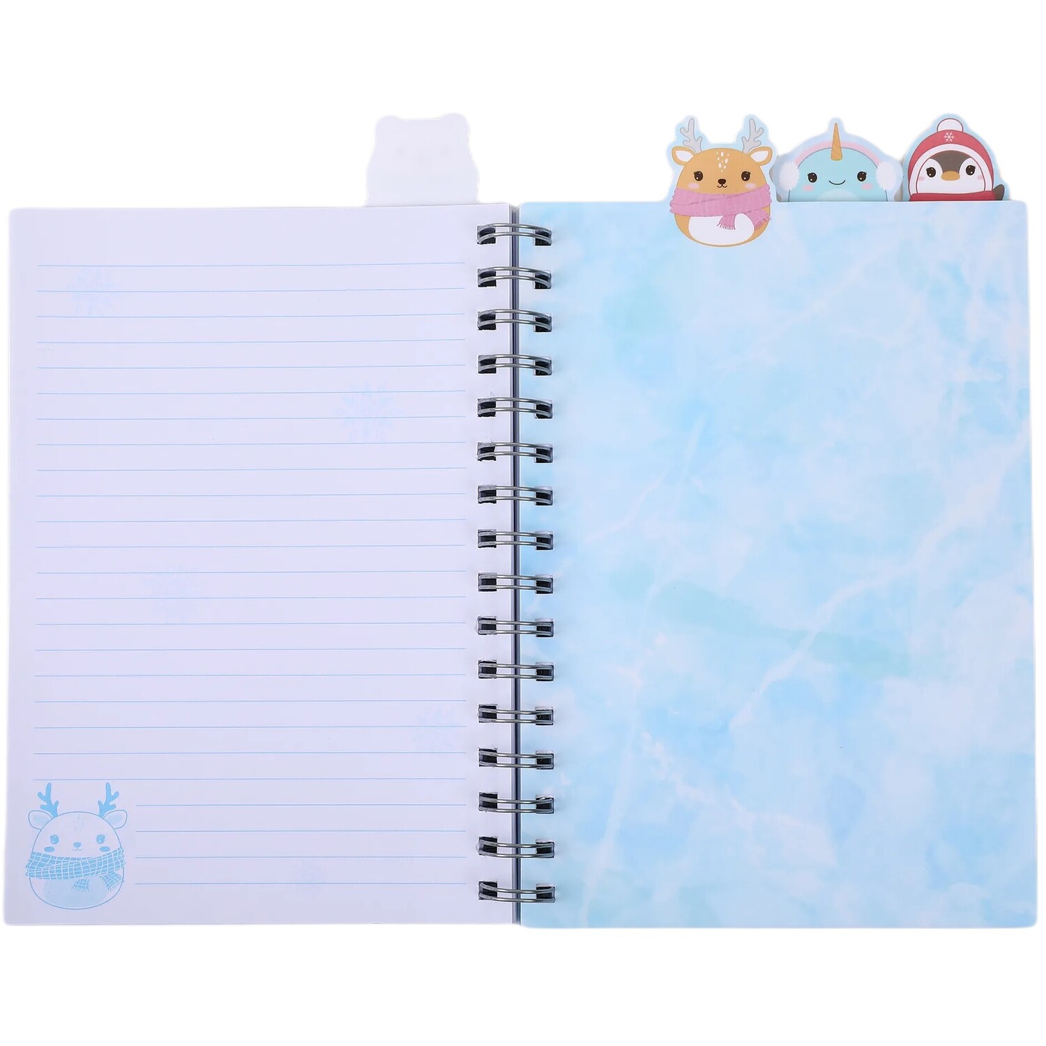 Frosted Friends Spiral Notebook A5 Blue Image 3
