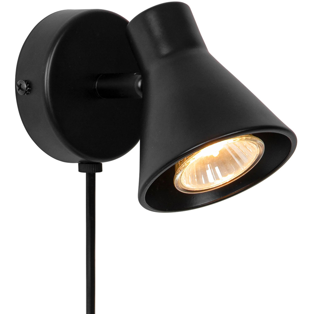Nordlux Eik GU10 Black Wall Light Image 1