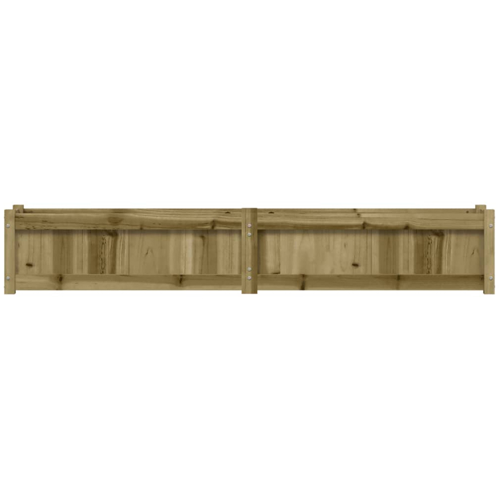 vidaXL Brown Pine Wood Raised Garden Bed 31 x 180 x 31cm Image 5