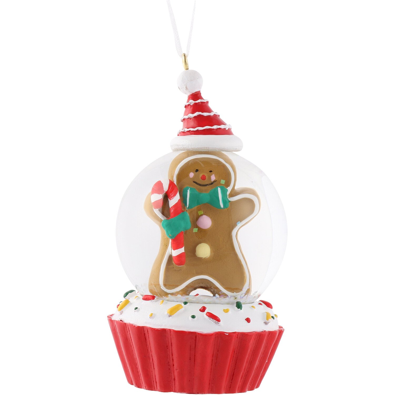 Hanging Gingerbread Snow Globe Image 2