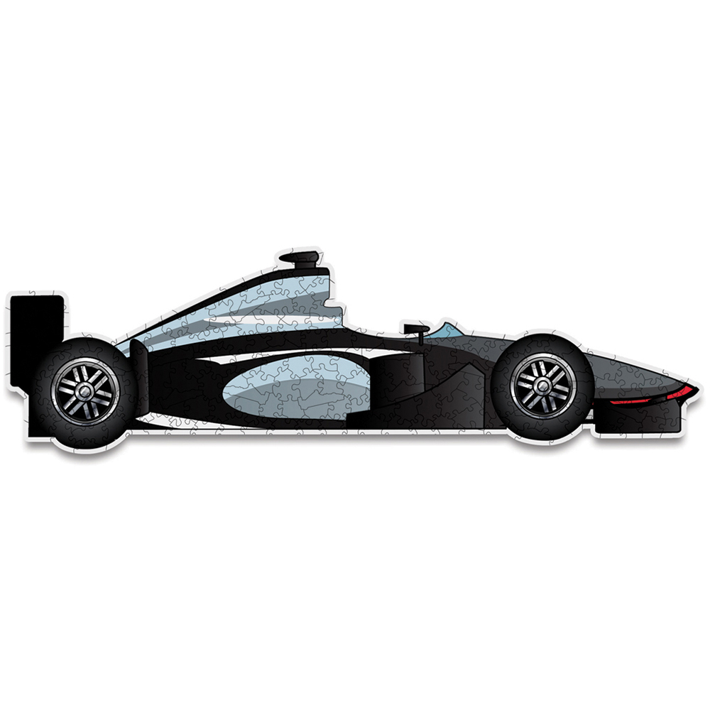DEXC Grand Prix Car Shaped Wooden Jigsaw Image 2