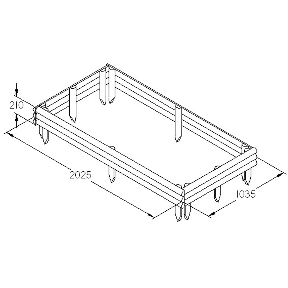 Forest Garden Bed Builder Pack 3.3 x 6.6ft Image 8