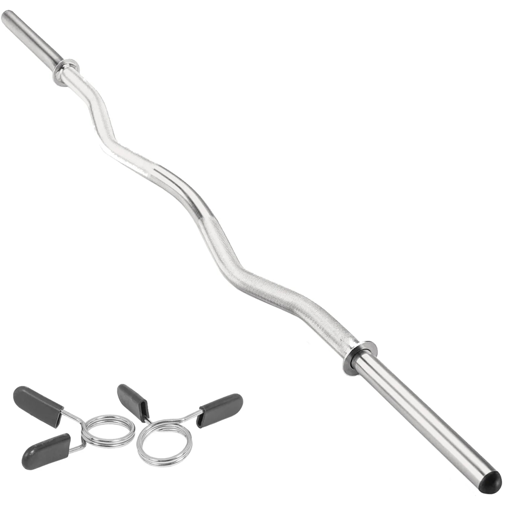 Body Revolution EZ 1 inch Barbell Bar with Spinlock Collar 1.2m Image 2