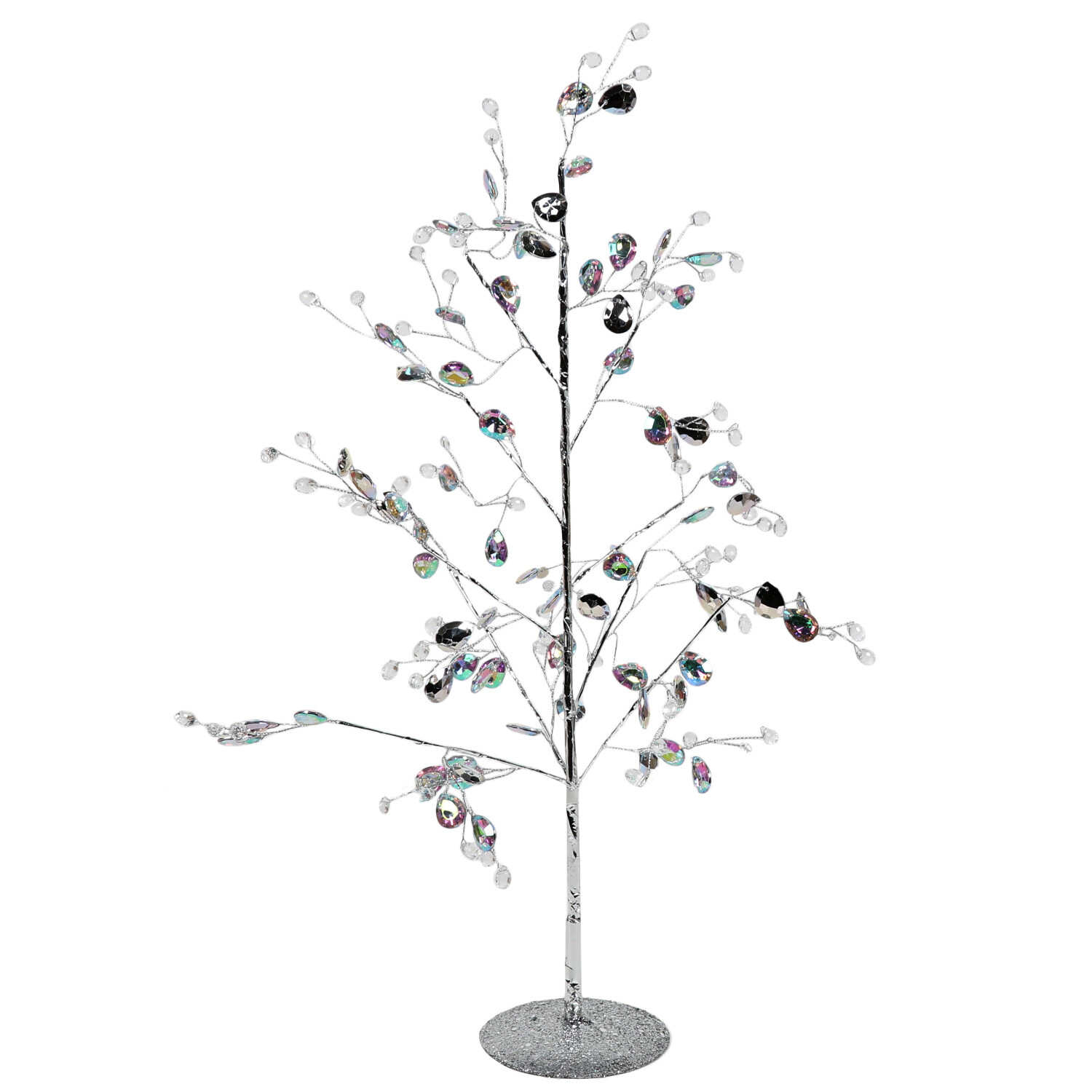Iridescent Jewelled Tree - Silver Image 1