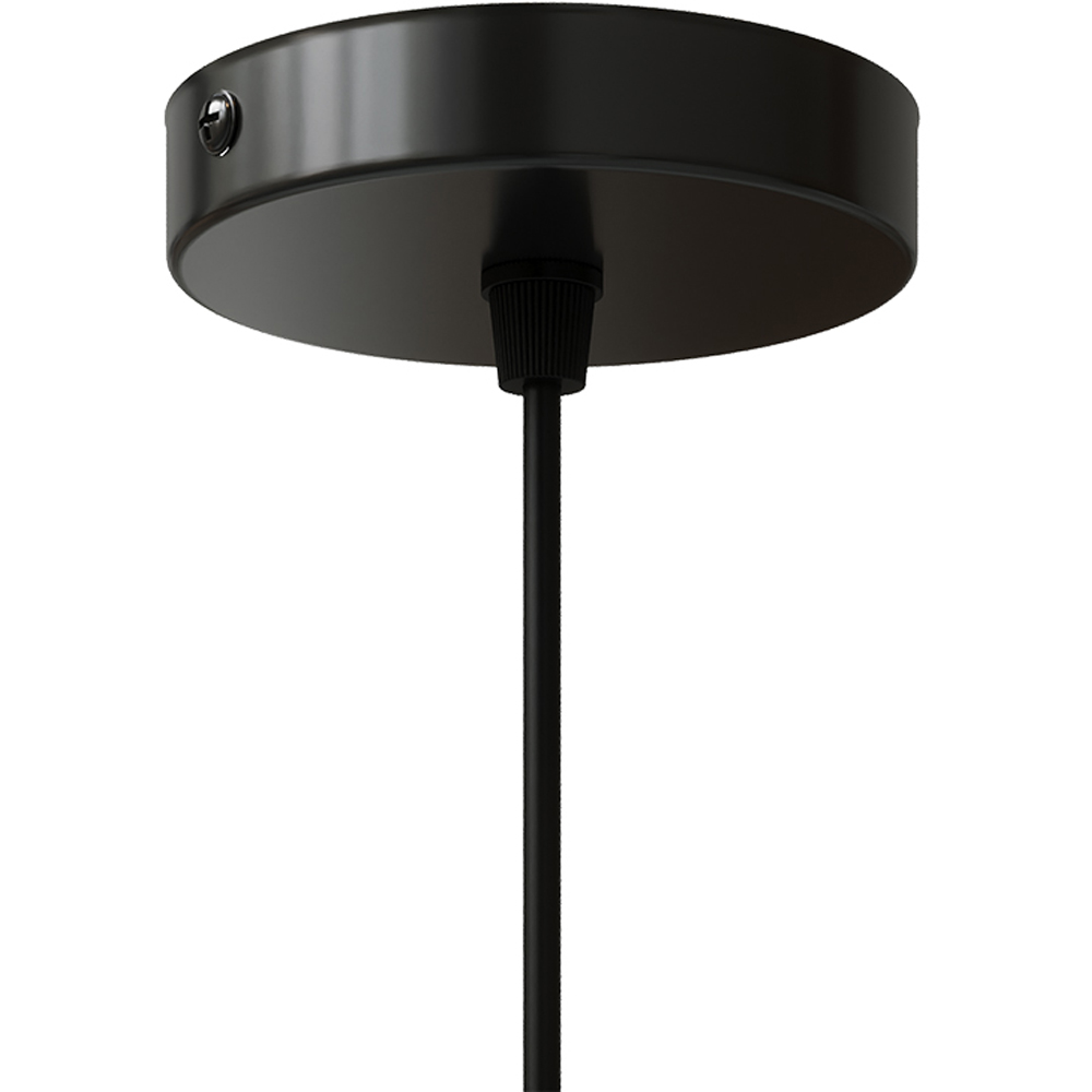 Living and Home Small Black Iron Lantern E27 Pendant Light Image 5