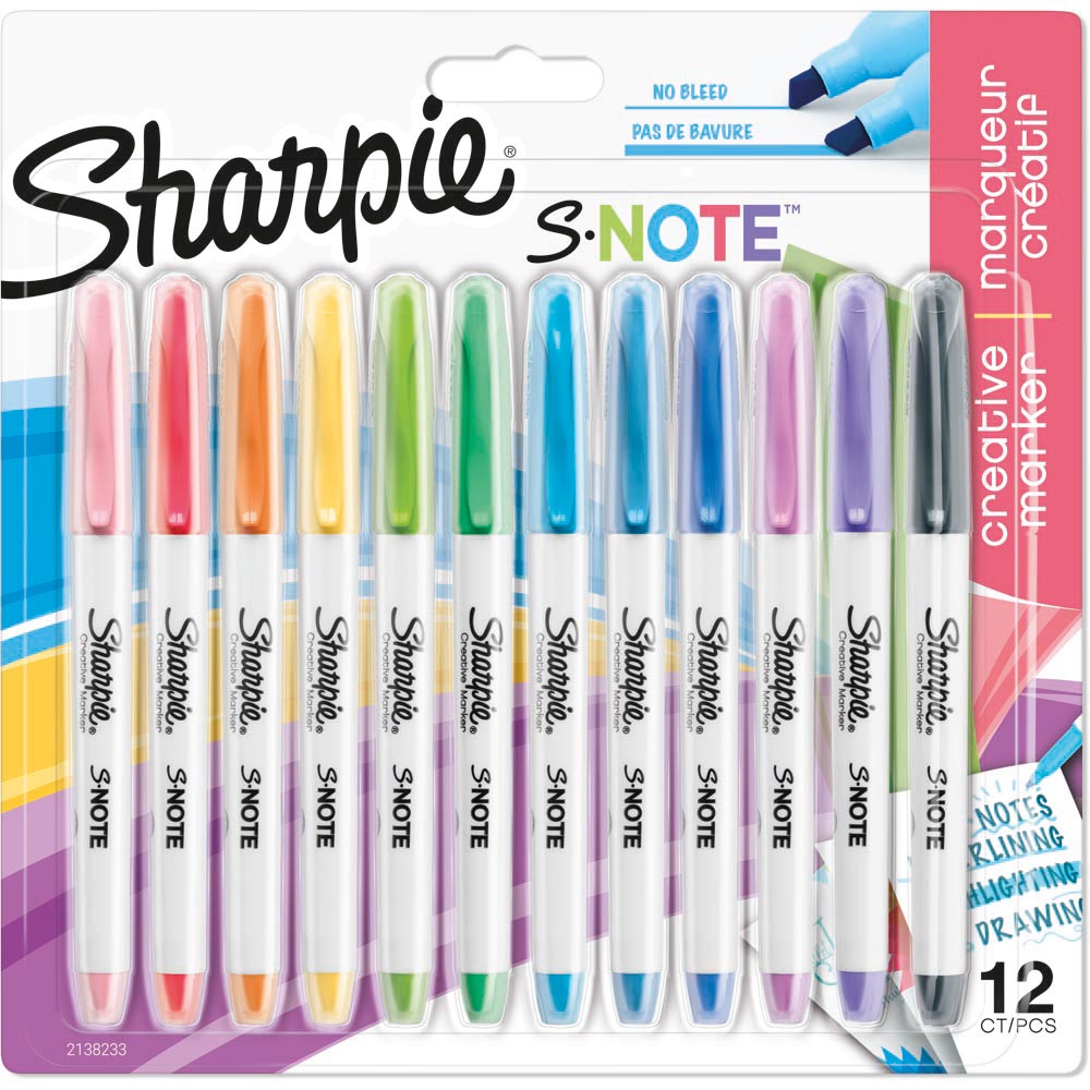 Sharpie S Note Highlighters 12 Pack Image