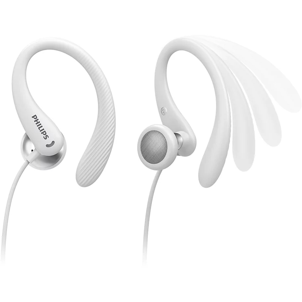 Philips TAA1105 White In-Ear Sports Headphones with Loop and Microphone Image 5
