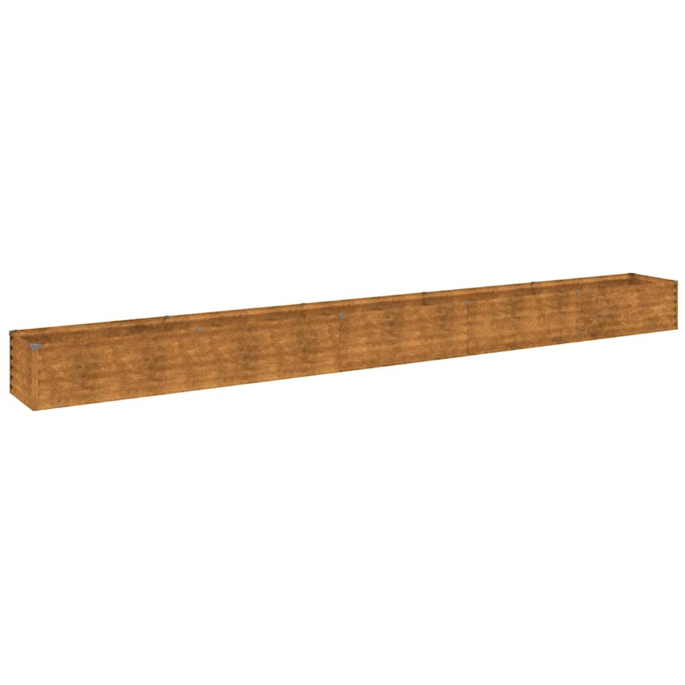 vidaXL Corten Steel Large Brown Garden Raised Bed 482 x 50 x 36cm Image 1