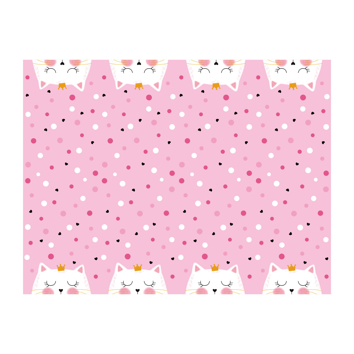 Kitten Party Reusable Table Cover Pink Image 4