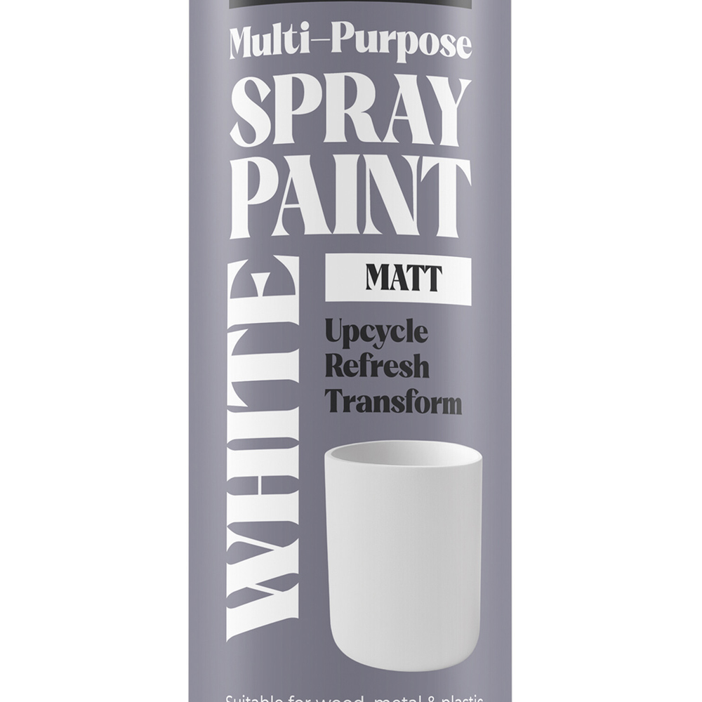 Simply Spray Paint Matt White 400ml Image 2