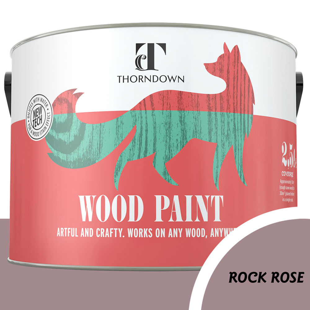 Thorndown Rock Rose Satin Wood Paint 2.5L Image 3