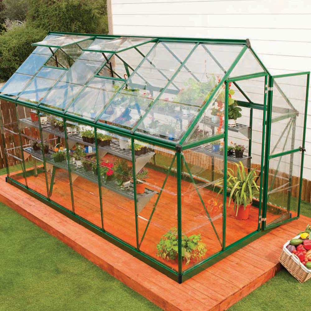 Palram Canopia Harmony Green Polycarbonate 6 x 12ft Greenhouse Image 8