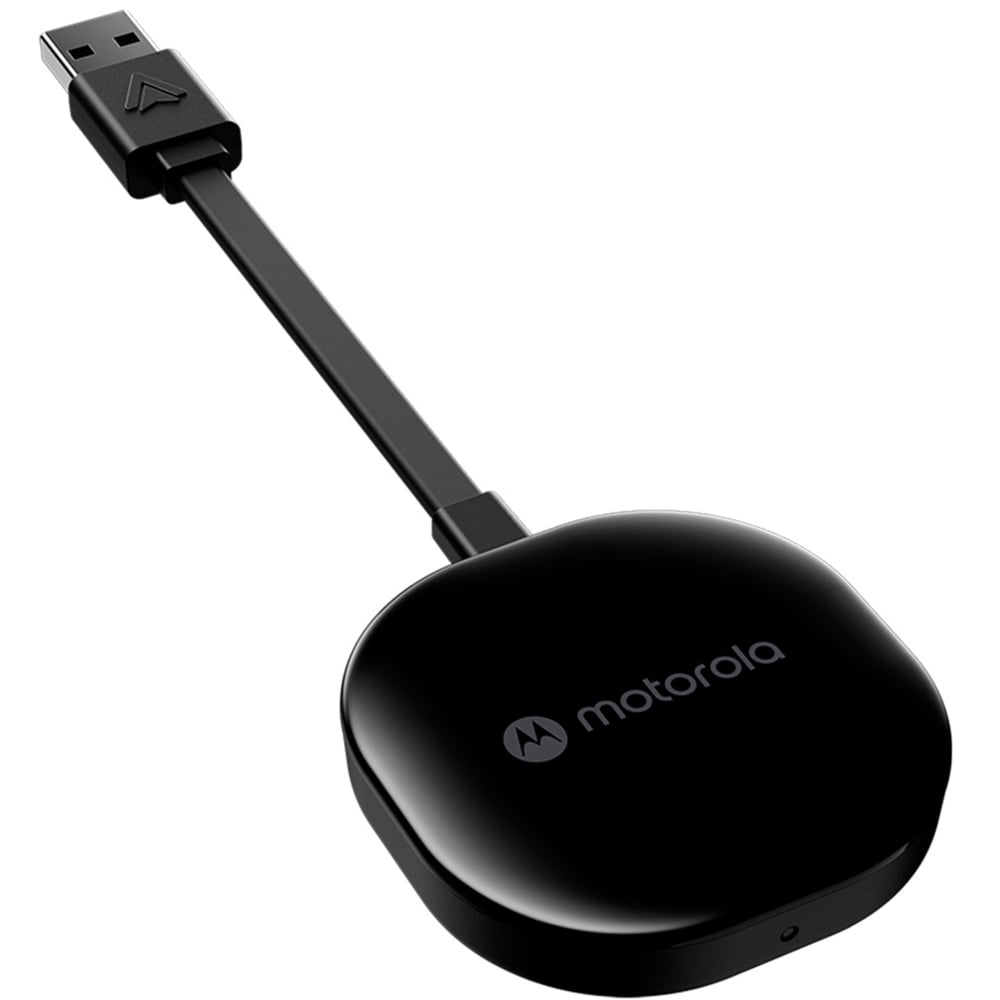 Motorola MA1 Black Wireless Android Auto Car Adapter Image 1