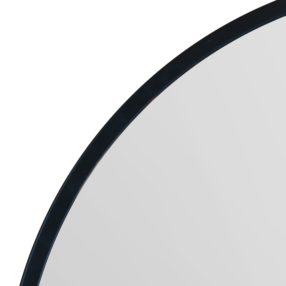The Fenestra Black Metal Wall Mirror 100 x 100cm Image 6