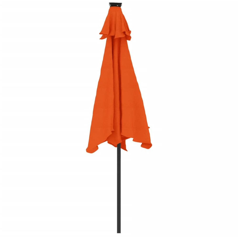 vidaXL Orange Garden Parasol with Steel Pole 2.25m Image 5