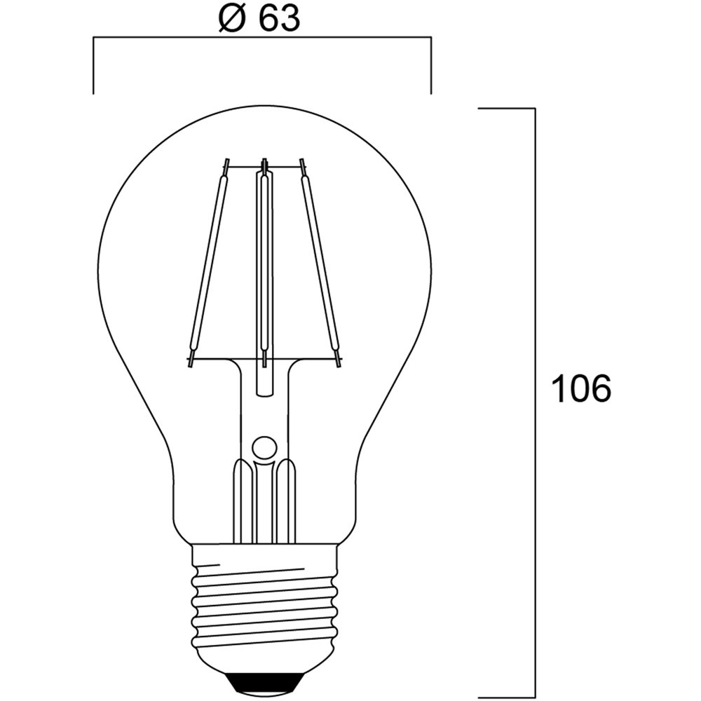 Sylvania Toledo 4 Pack Retro Chroma RBGO E27 4W Festoon String Lights LED Bulb Image 8
