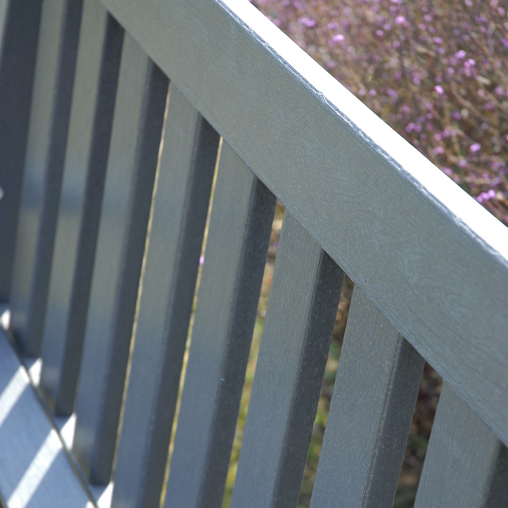Garden Gear Oakdale 2 Seater Wood Effect Garden Bench Image 3