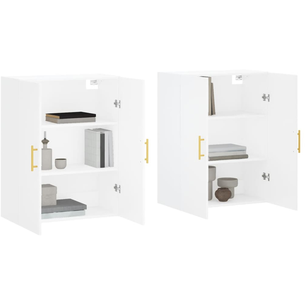 vidaXL 2 Door White Wall Mounted Cabinet Set of 2 Image 3