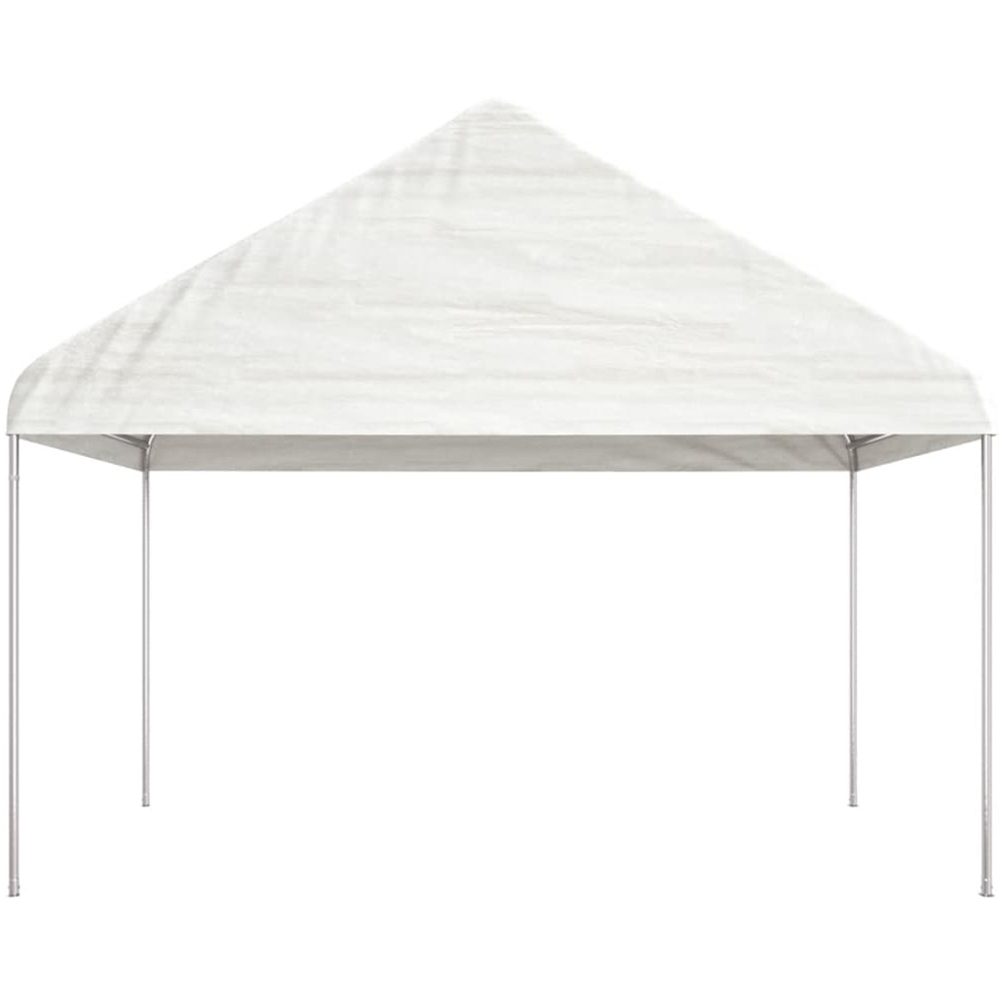 vidaXL 3.22 x 8.92m White Gazebo with Roof Image 3