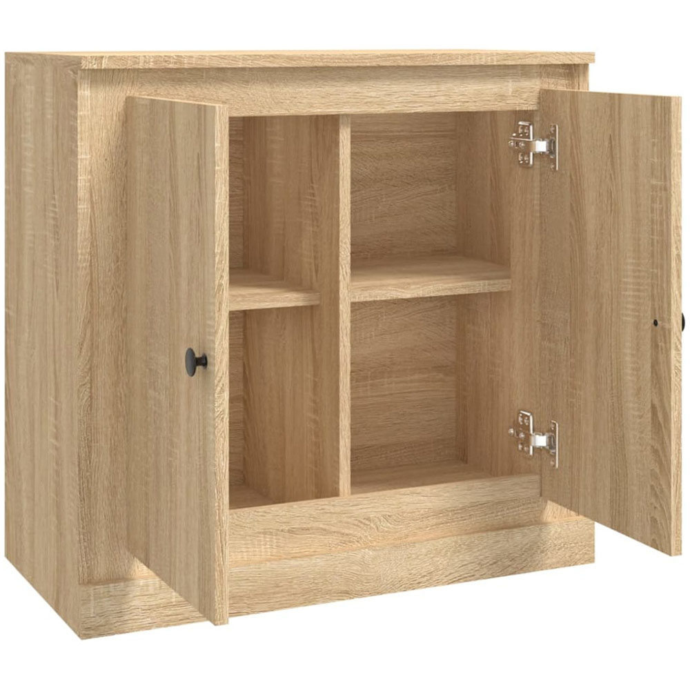 vidaXL 2 Door Sonoma Oak Small Sideboard Image 7