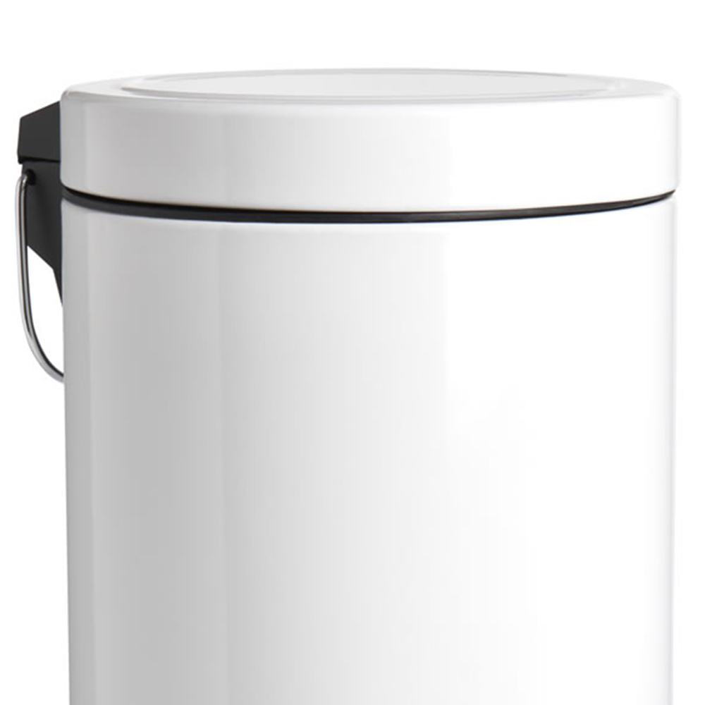 Wilko Small White Pedal Bin Wilko
