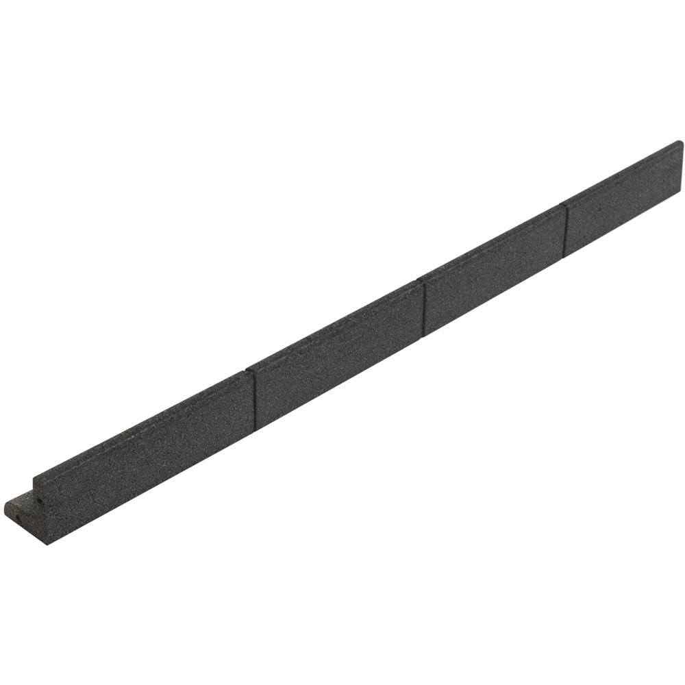 MonsterShop 1.2m 6 Pack Grey Flexible Lawn Edging Image 3