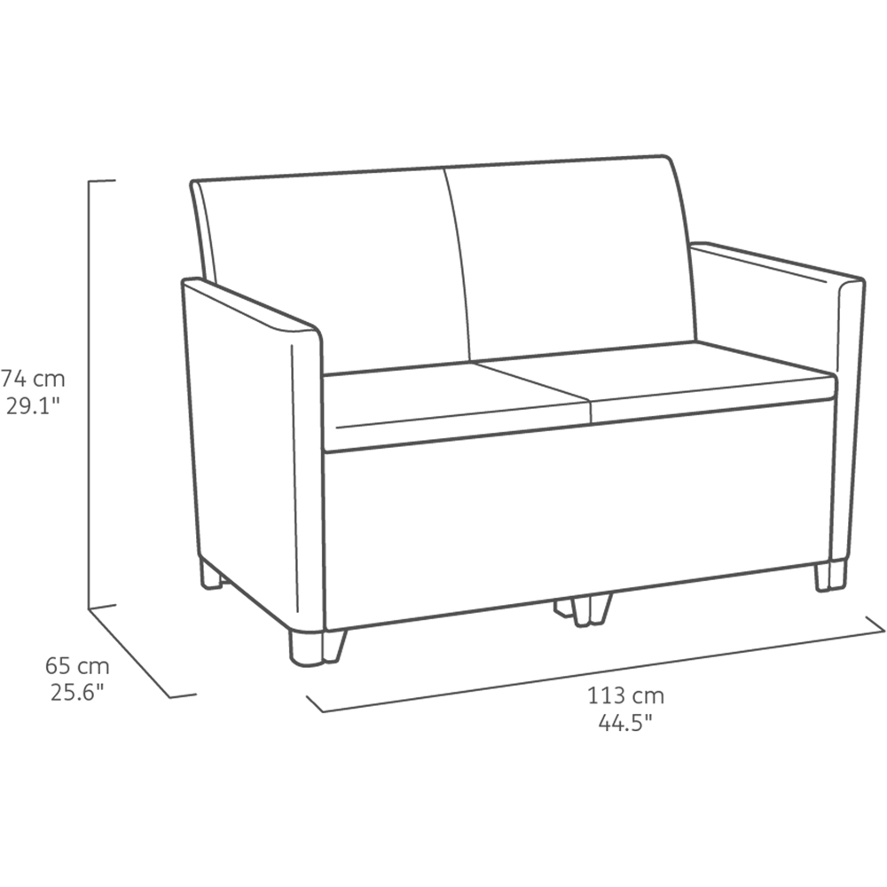 Keter Marie 4 Seater Sofa Set Image 9