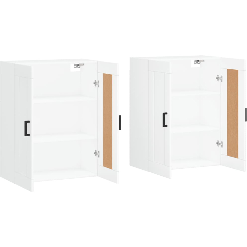 vidaXL 2 Door White Wall Mounted Cabinet 2 Pack Image 3