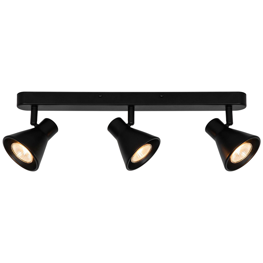 Nordlux Eik GU10 Black 3 Spot Light Image 1