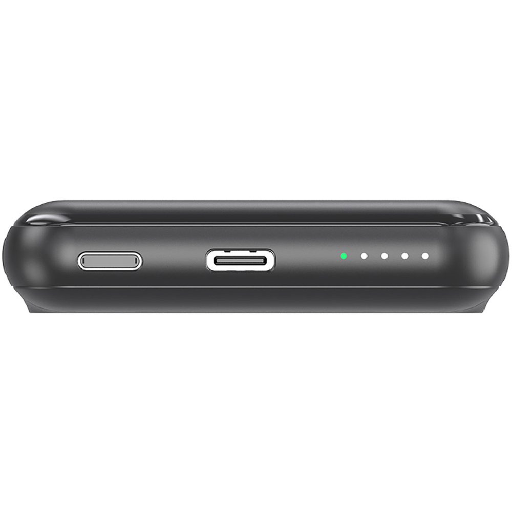 SilverLabel E71022265 Black MagSafe Magnetic Wireless Power Bank 5000mAh Image 3