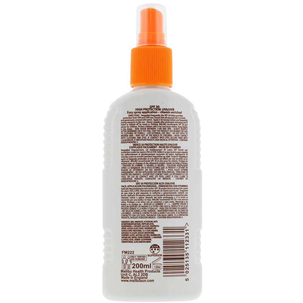 Malibu Sun Spray SPF30 200ml Image 2