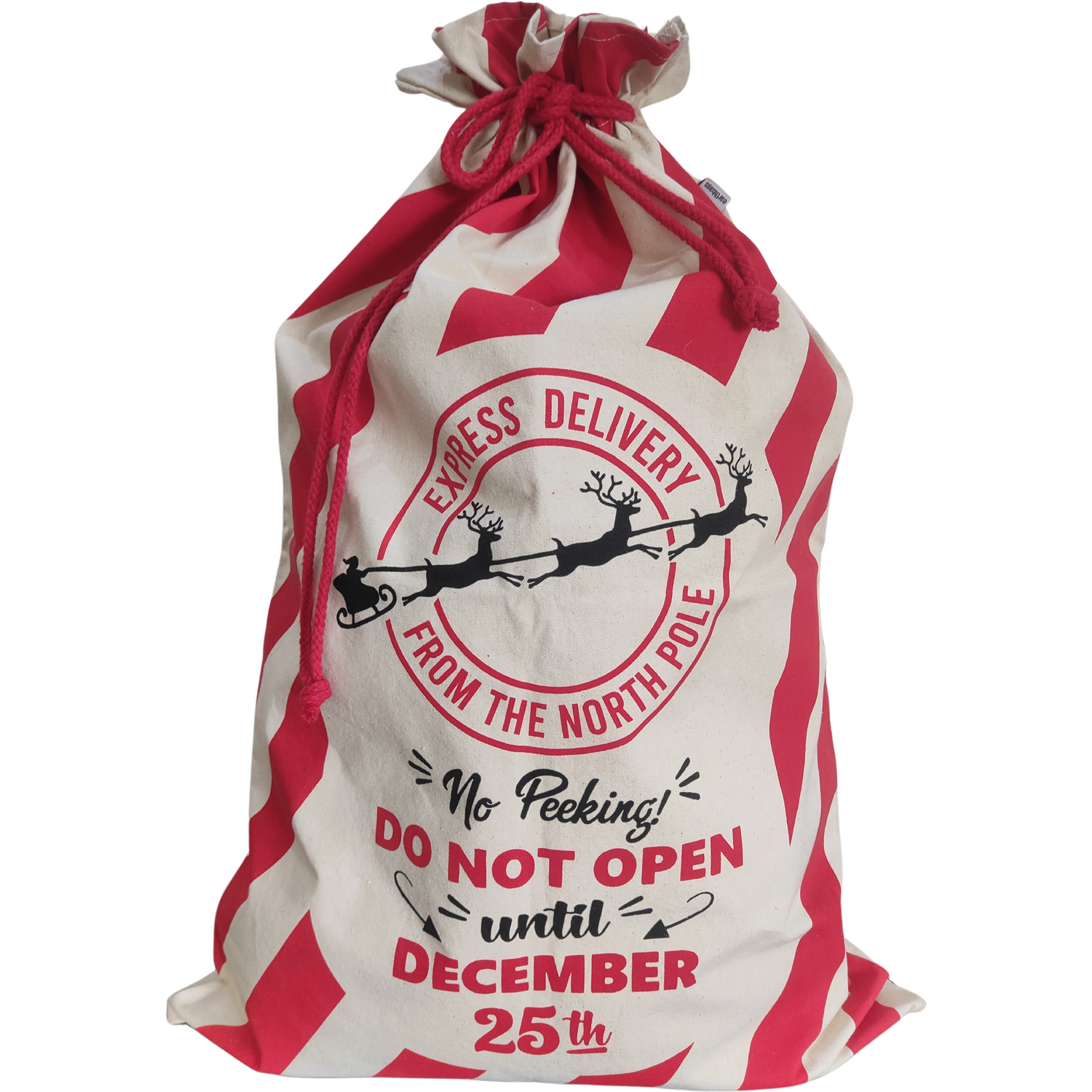 North Pole Present Sack Red Image 1