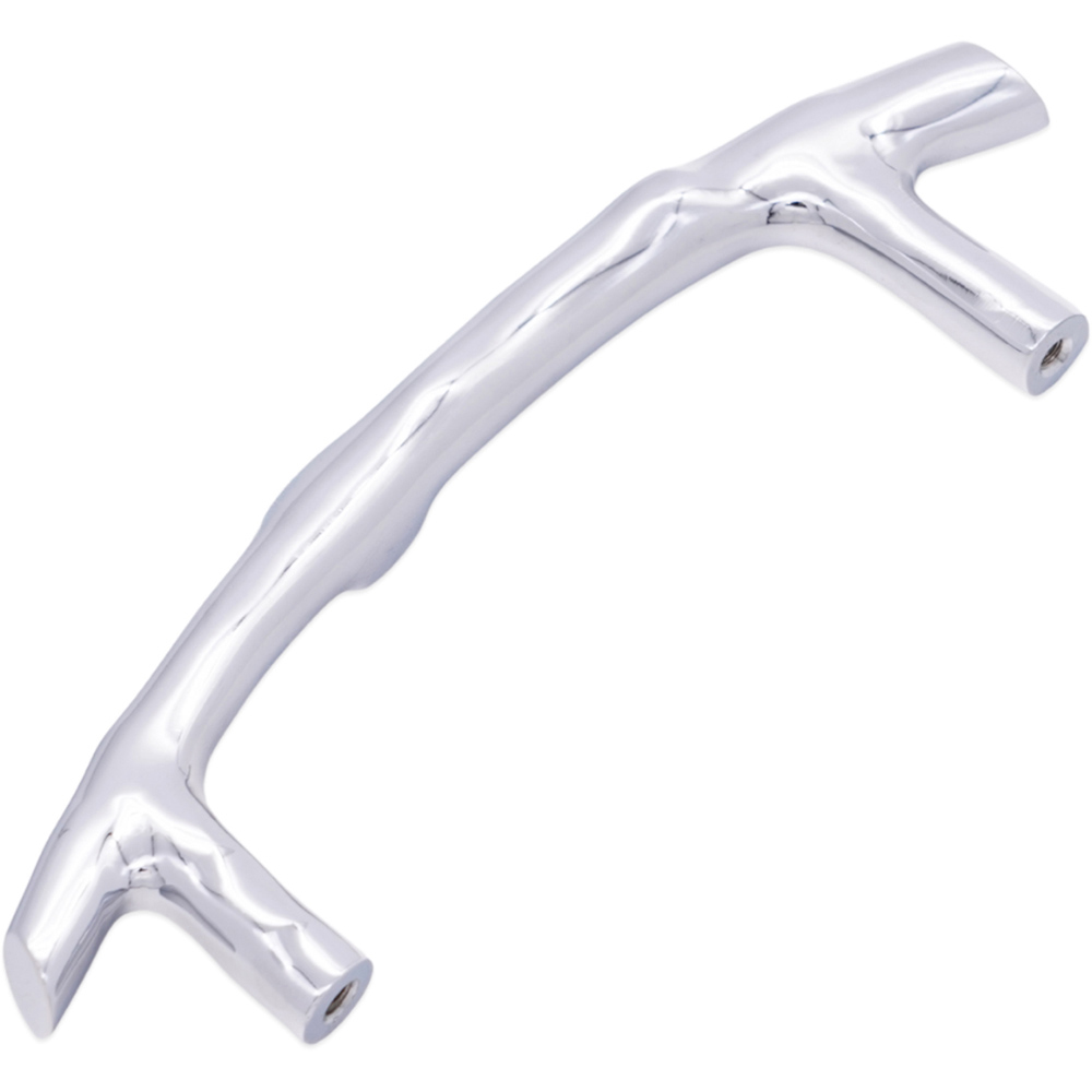 Spira Brass Bamboo Polished Chrome Cabinet Pull Handle 150mm Image 3
