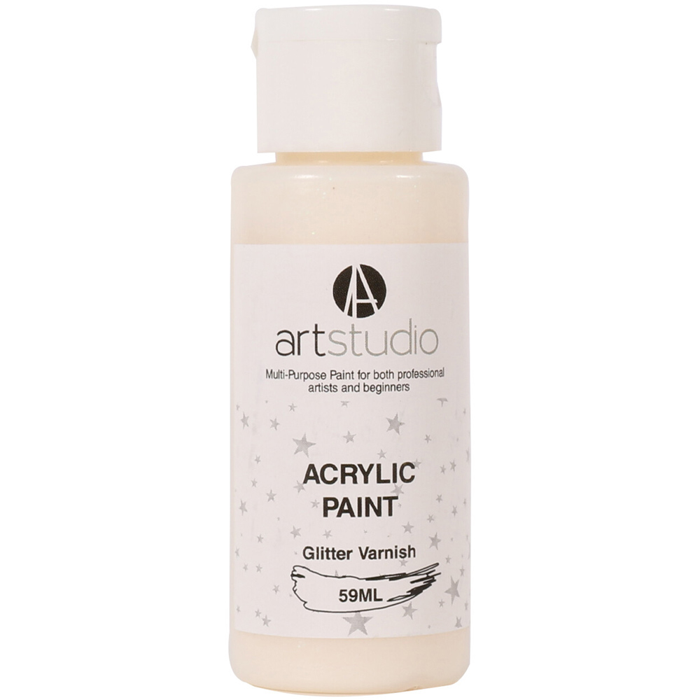 Art Studio Acrylic Paint   - Glitter Varnish / 59ml Image