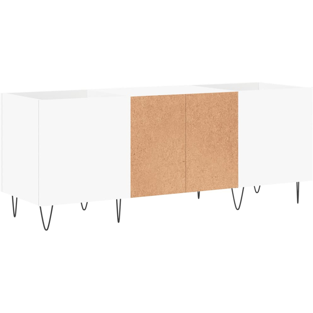 vidaXL 2 Shelf White Record Cabinet Image 6