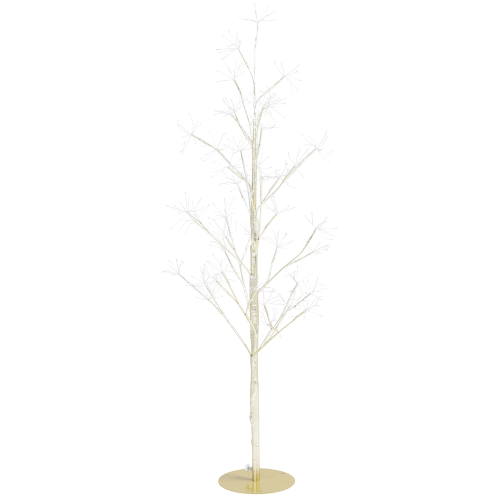 Charles Bentley 420 Constant Warm White LED Pre-Lit Gold Christmas Twig Tree 4ft Image 1