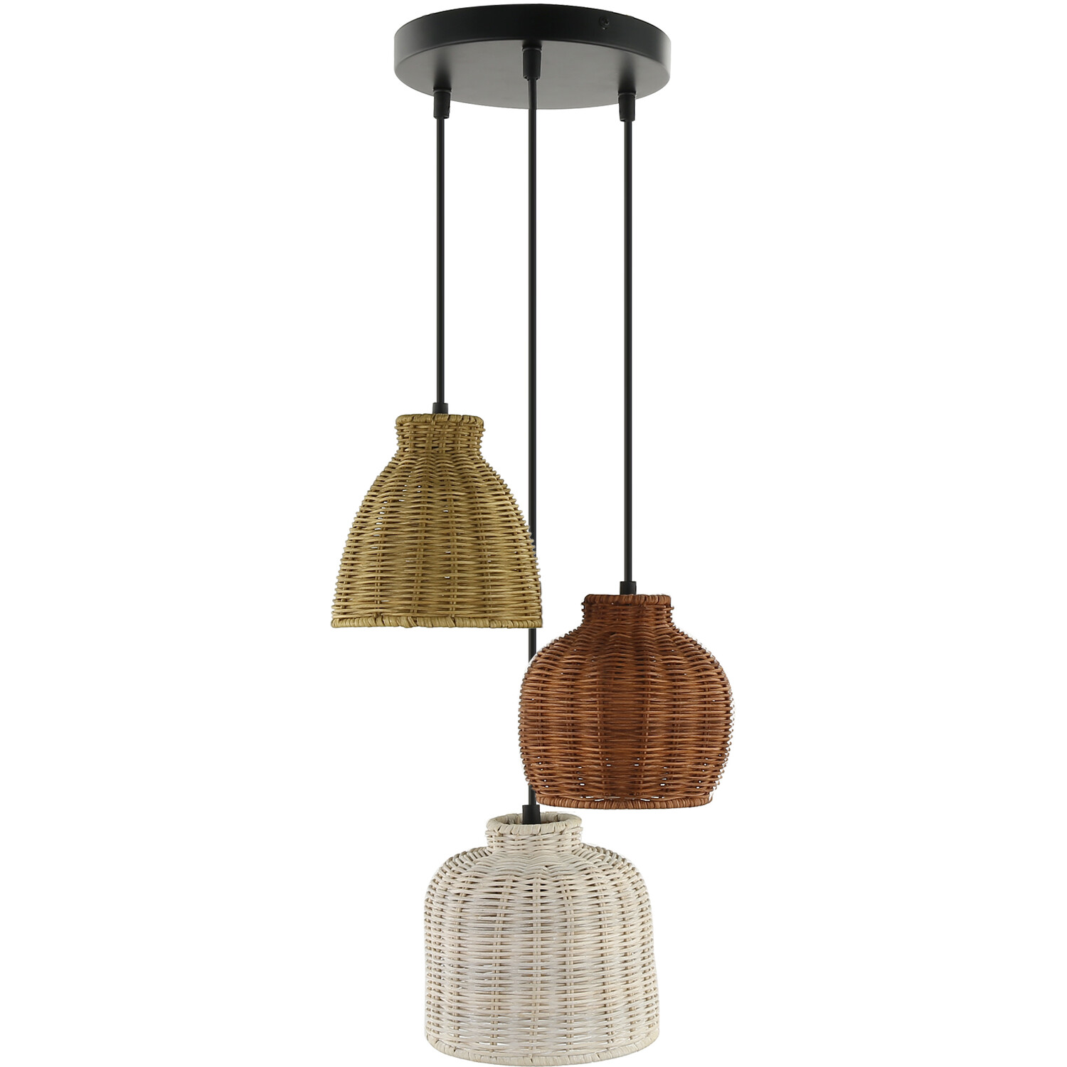 Adora 3 Light Ceiling Fitting - Multicolour Image 1