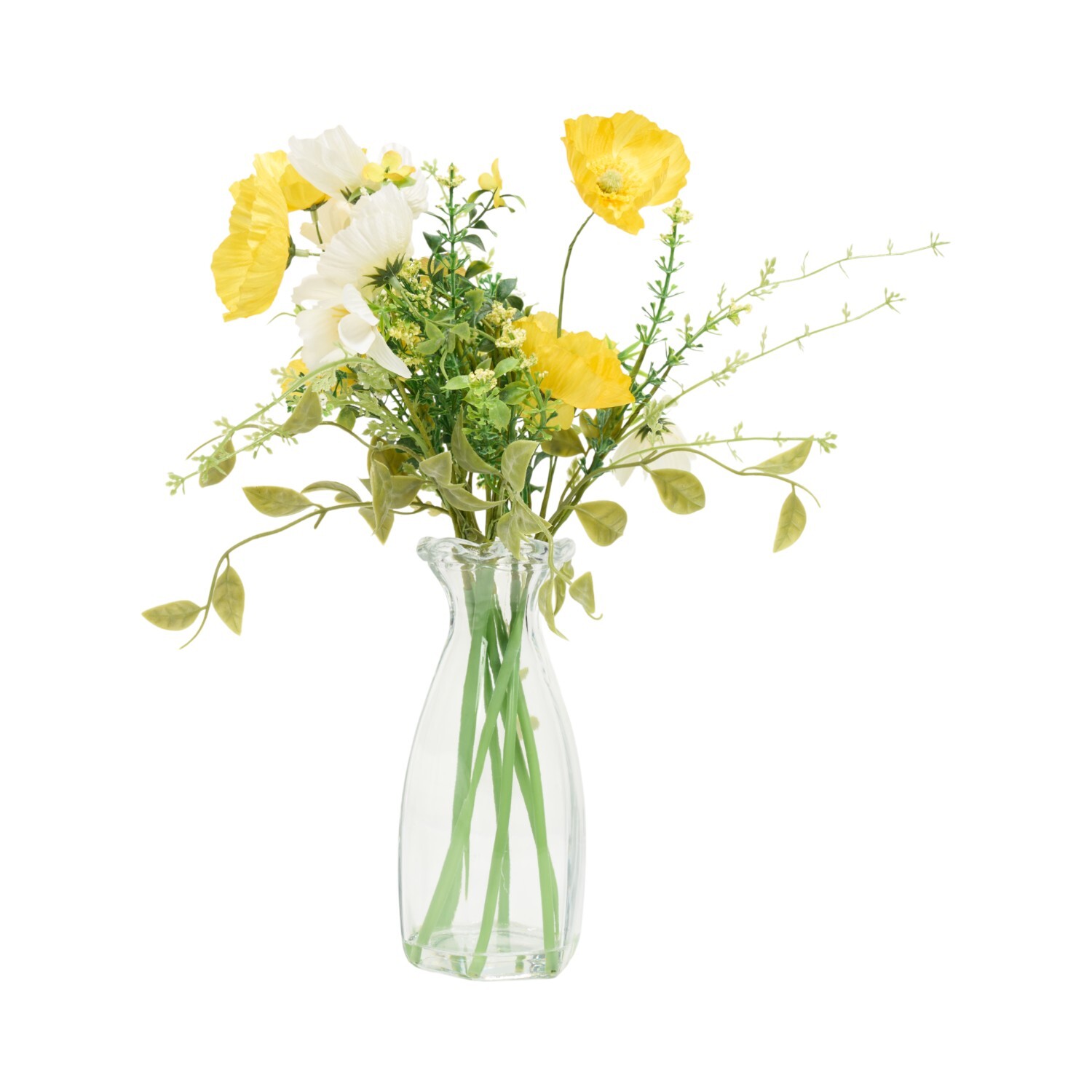 Poppy Artificial Plant Vase Arrangement Image 10