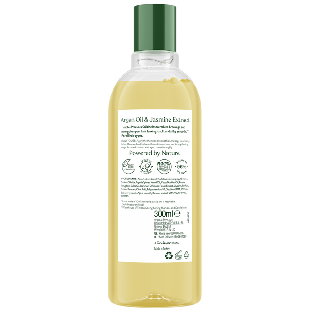 Timotei Precious Oils Strengthening Shampoo and Conditioner Set 300ml 3 Pack Image 3