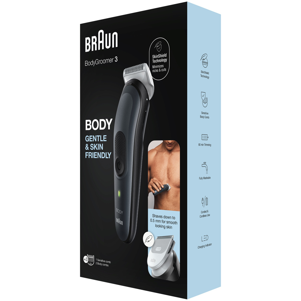 Braun Series 3 3350 Gentle Cordless Full-Body Groomer Image 2