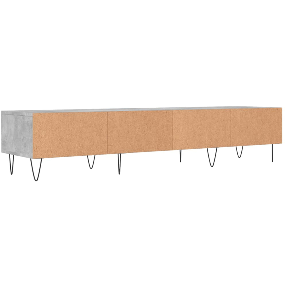 vidaXL 3 Drawer Concrete Grey Wide TV Cabinet Image 8