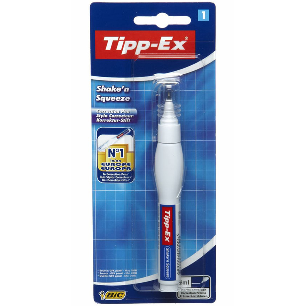 Bic Tipp Ex Shake and Squeeze Correction Pen 1pk Image
