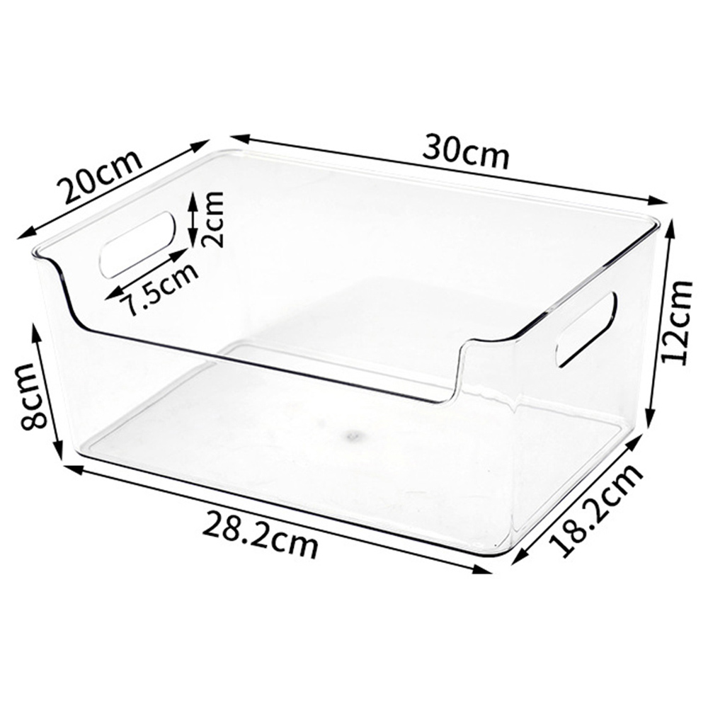 Living and Home Stackable Fridge Storage Organiser with Handle 2 Pack Image 9