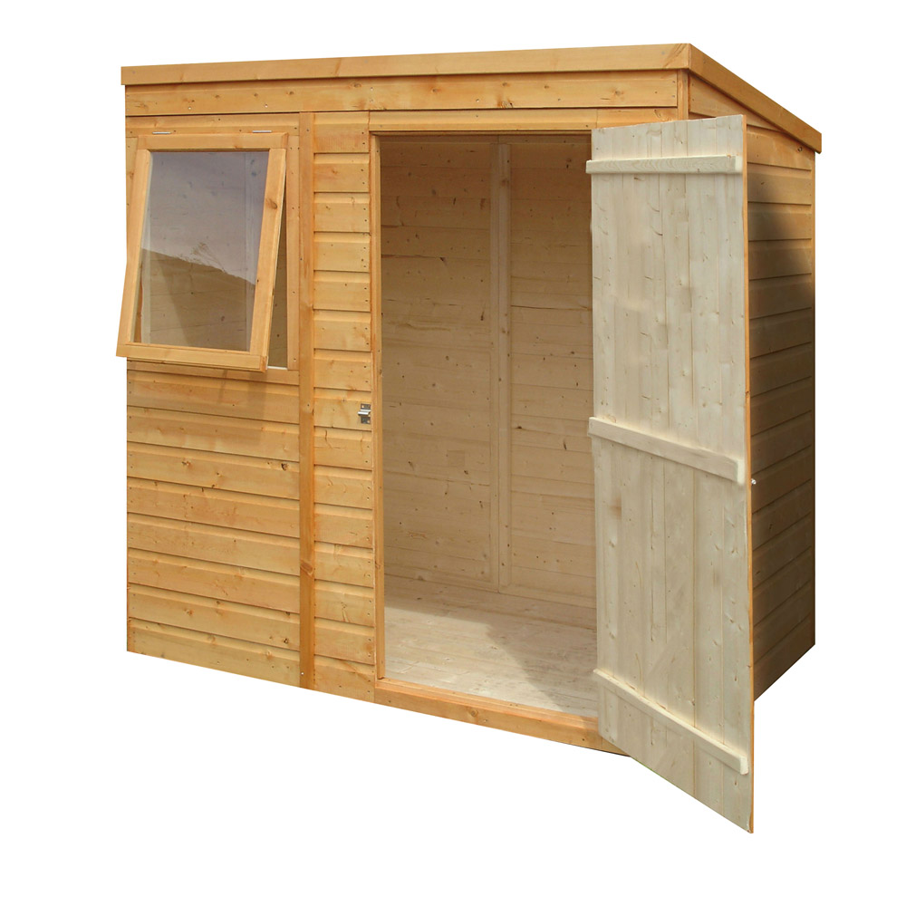 Shire 6 x 4ft Shiplap Pent Shed Image 1