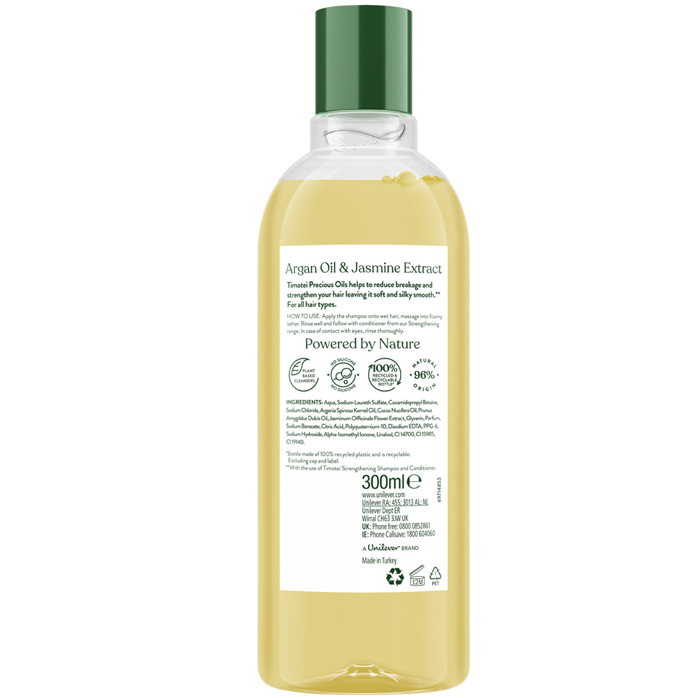 Timotei Precious Oils Strengthening Shampoo 300ml 3 Pack Image 3