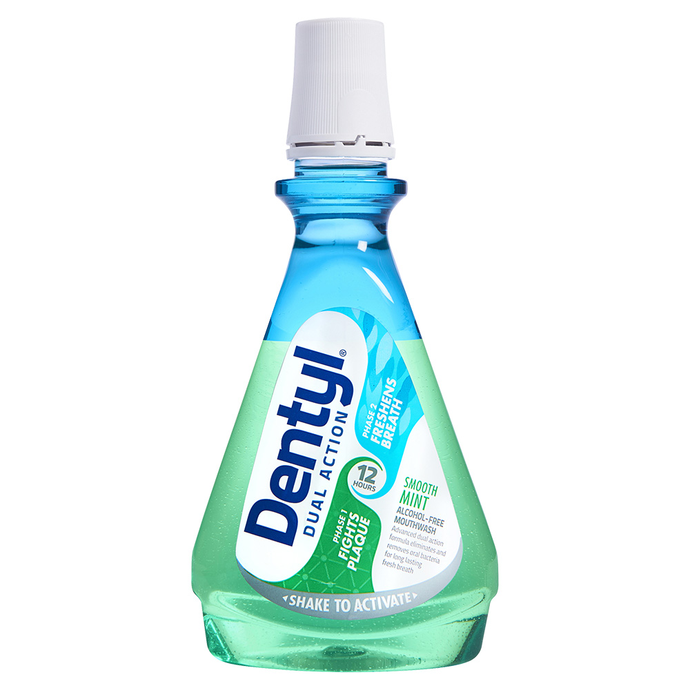 Dentyl Dual Action Smooth Mint Mouthwash 500ml Image 1