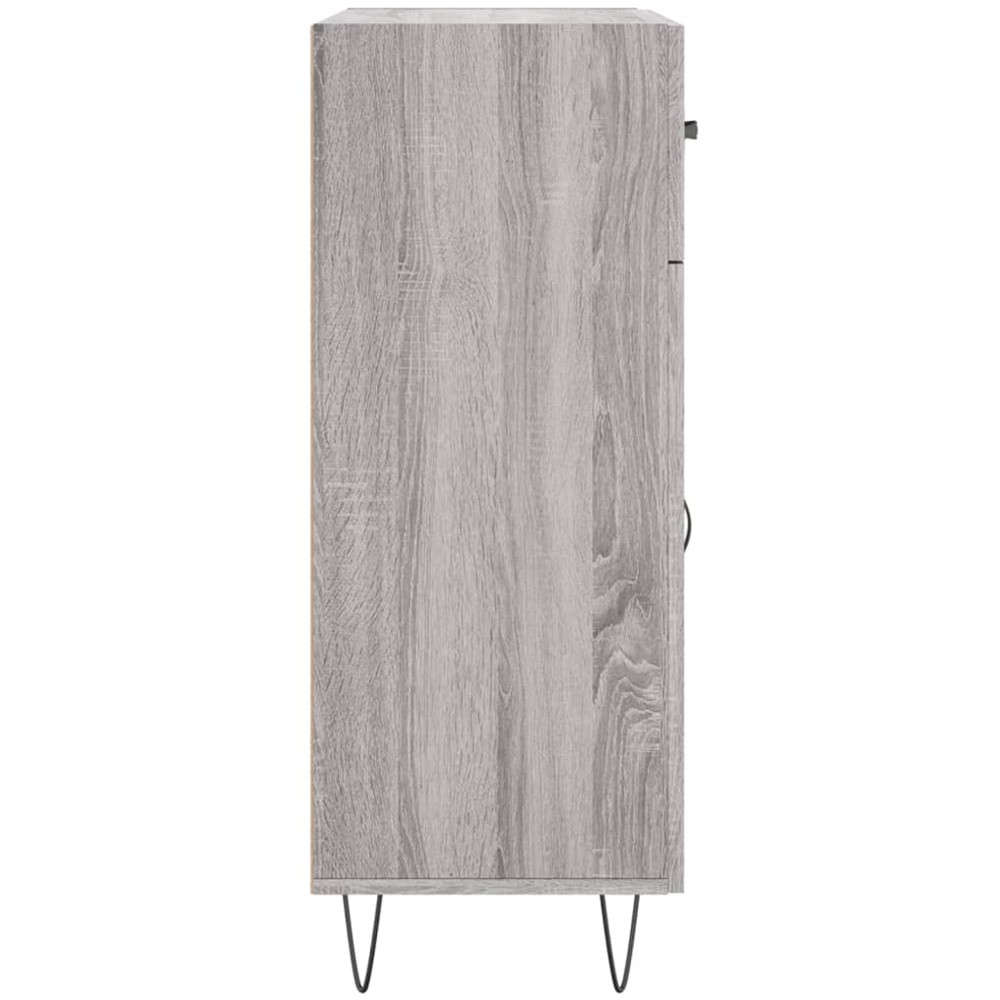 vidaXL 2 Door 2 Drawer Grey Sonoma Sideboard Image 7
