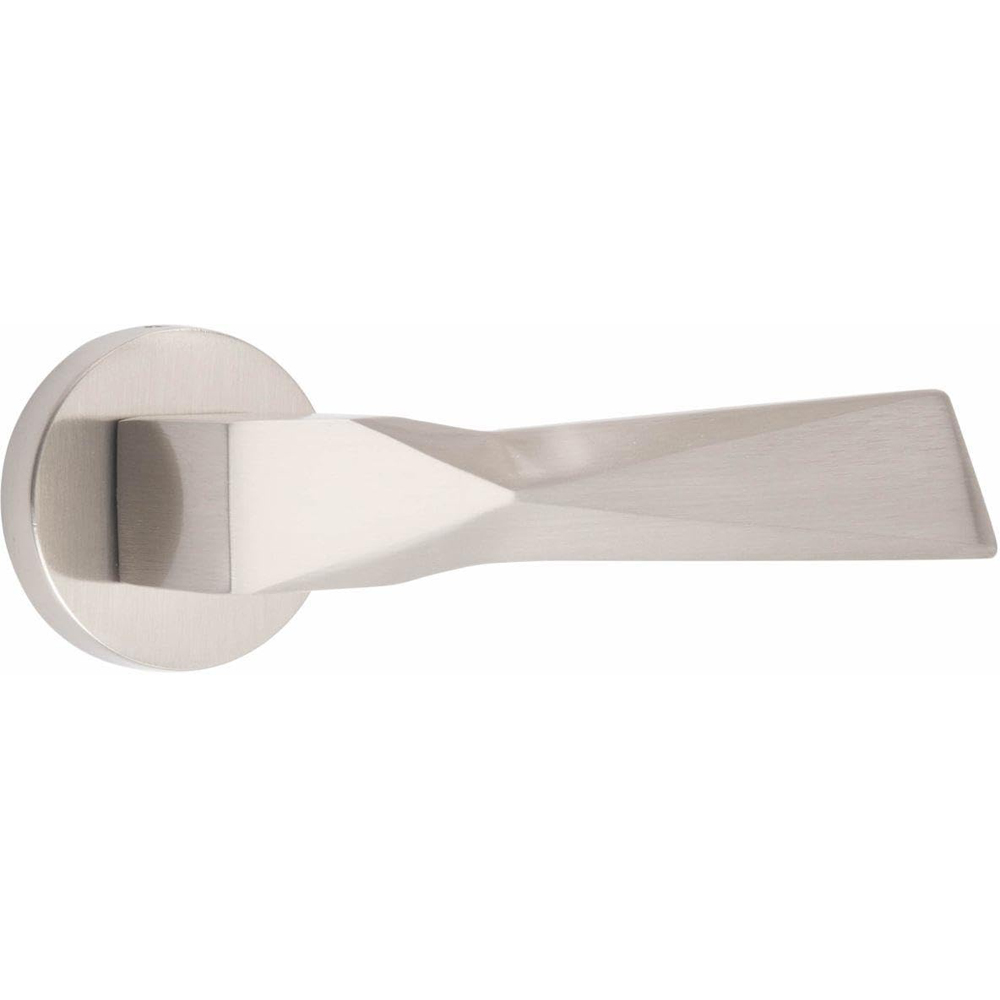 Golden Grace Modern Aura Satin Nickel Premium Door Handles Image 3