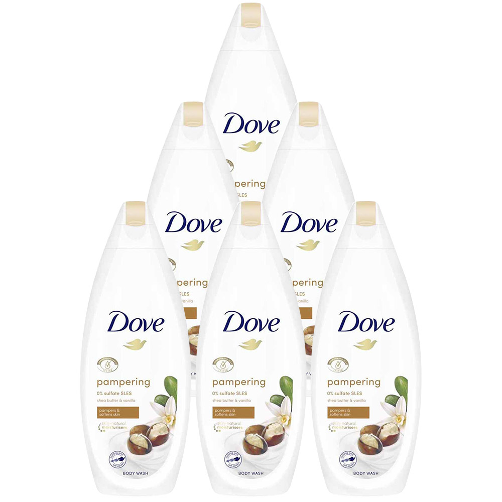 Dove Shea Butter Body Wash Case of 6 x 225ml Image 1